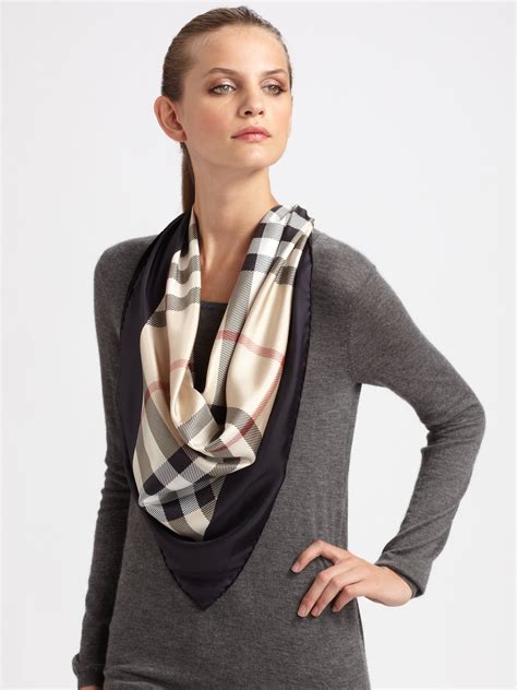 Silk Burberry Scarf Women 